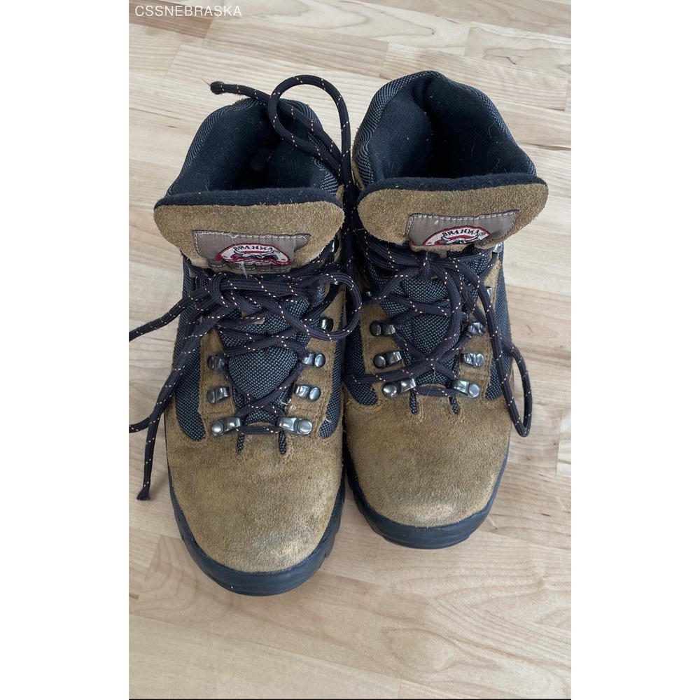Brahma brown Lace‎ Up Steel Toe Hiking Work Safety Boots leather/suede - Size 8W - Picture 12 of 12